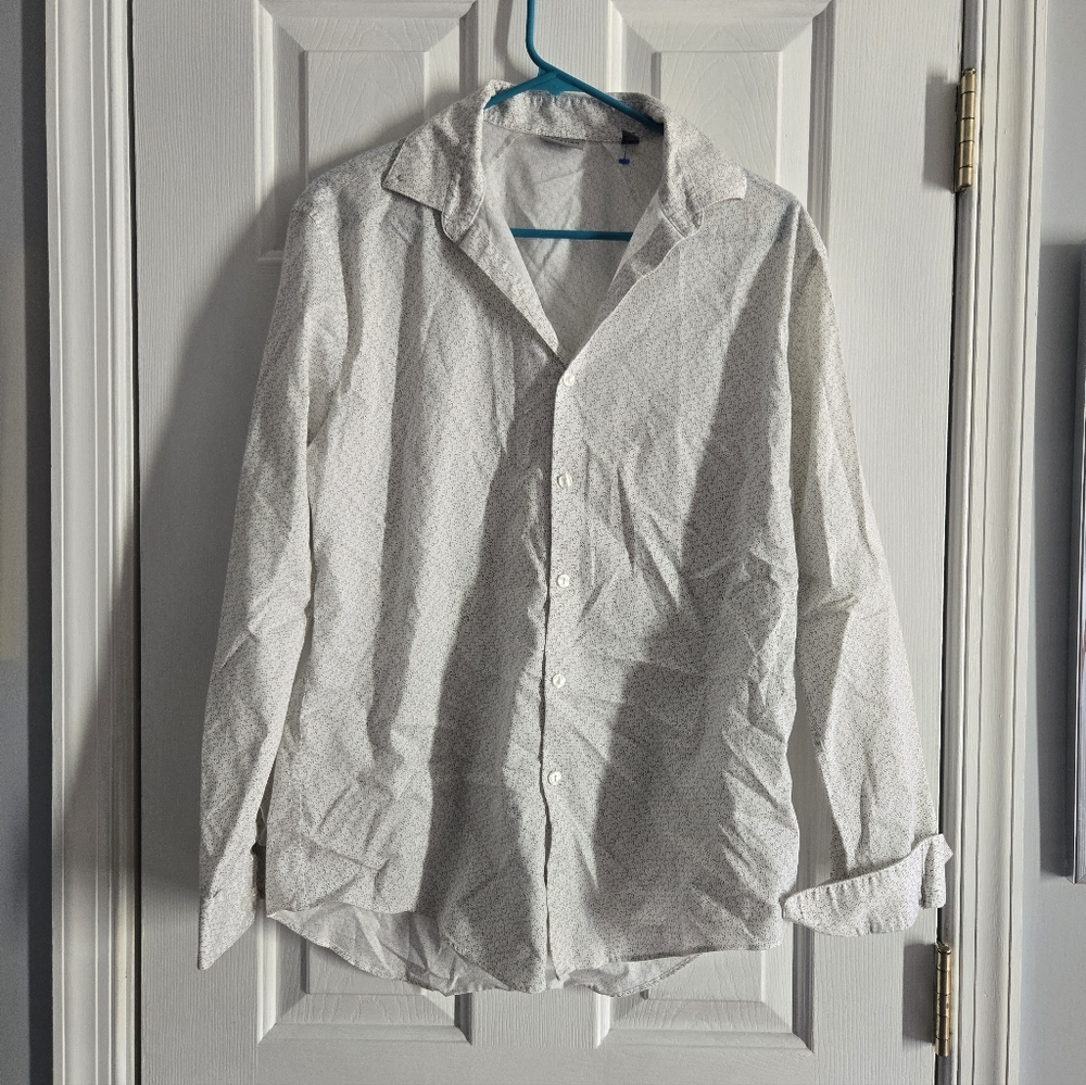 White Kenneth Cole Button-Up Shirt
